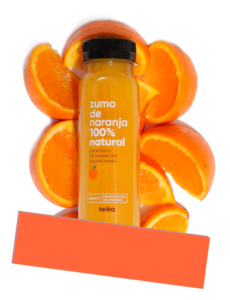 zumo naranja natural teika vending