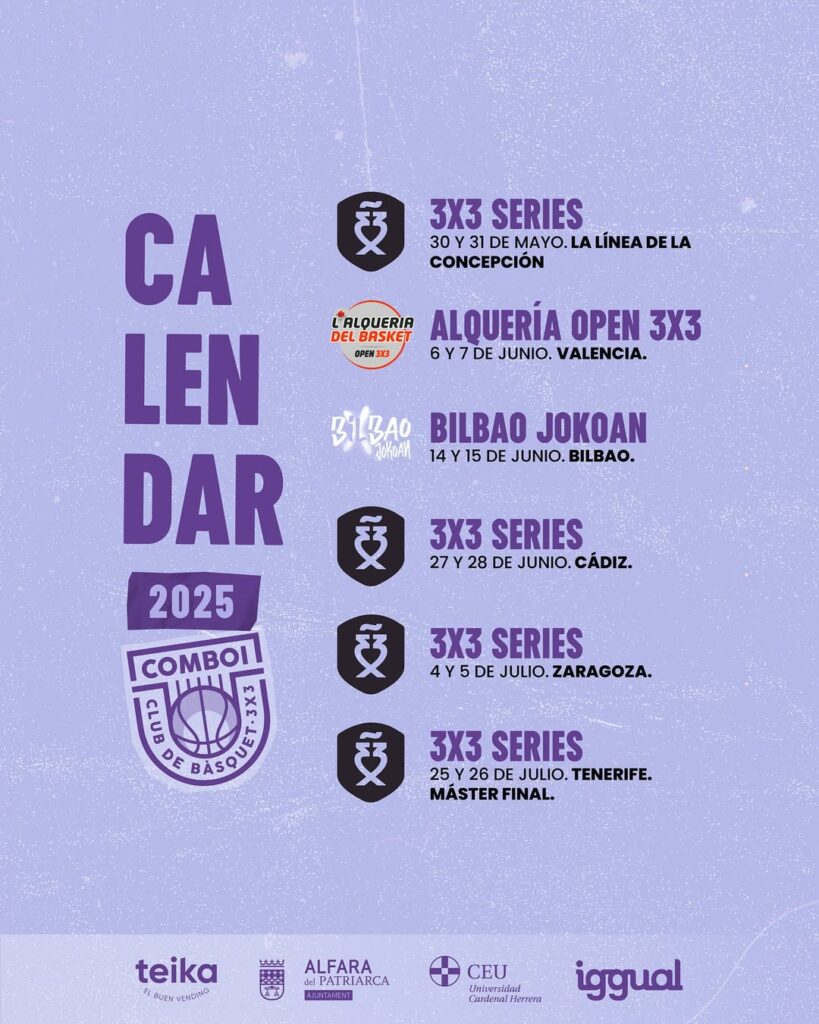 Comboi 3x3 calendario 2025