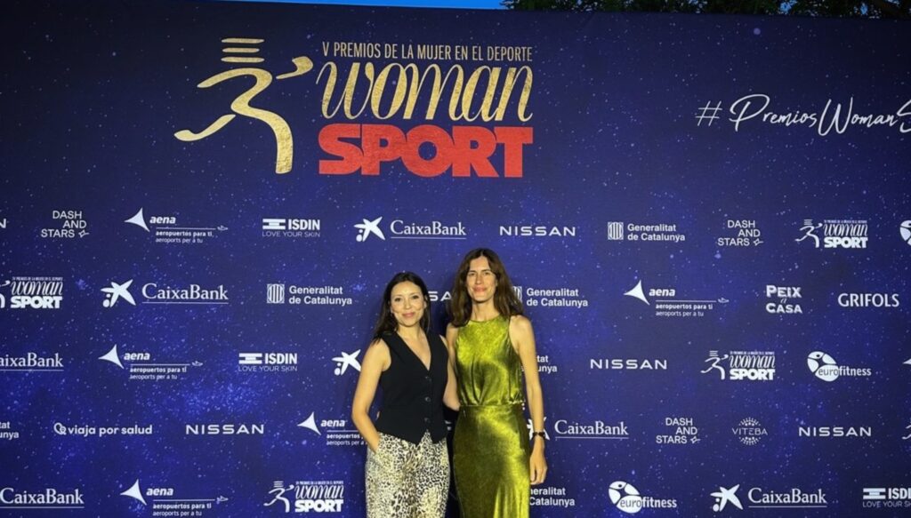 Berti y Begoña acudieron en representación de Teika a los Premios Woman in Sport