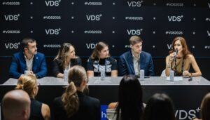 Alberto Chilet, Director de comunicación del Valencia Basket, Ruth García, Consejera Directora general del Levante UD femenino y ex-futbolista, Monserrate Hernández, Director de Comunicación, Marketing y Relaciones Institucionales del Elche CF y María Vidal, jugadora del Club Rugby Turia.