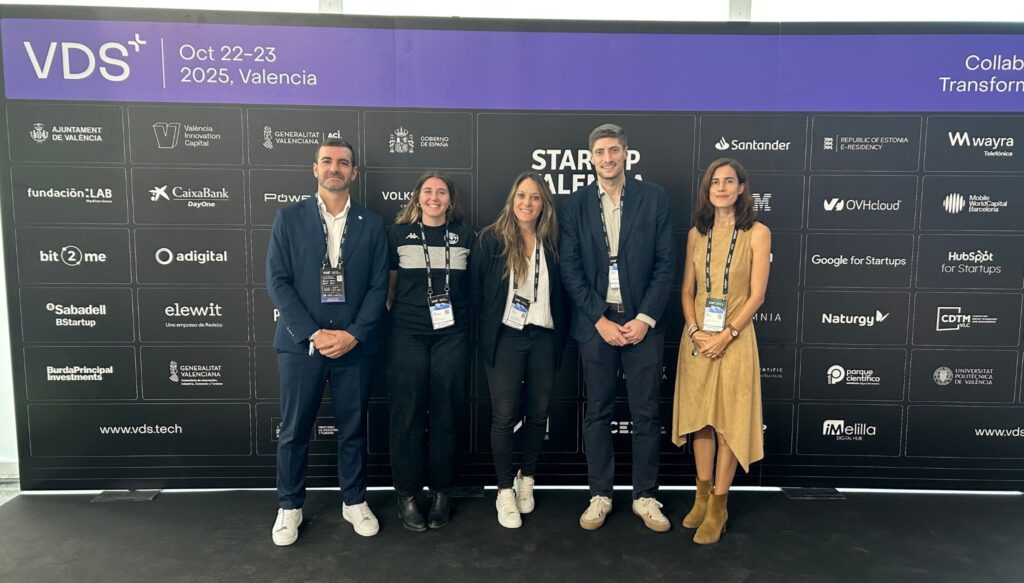 Alberto Chilet, Director de comunicación del Valencia Basket, Ruth García, Consejera Directora general del Levante UD femenino y ex-futbolista, Monserrate Hernández, Director de Comunicación, Marketing y Relaciones Institucionales del Elche CF y María Vidal, jugadora del Club Rugby Turia.